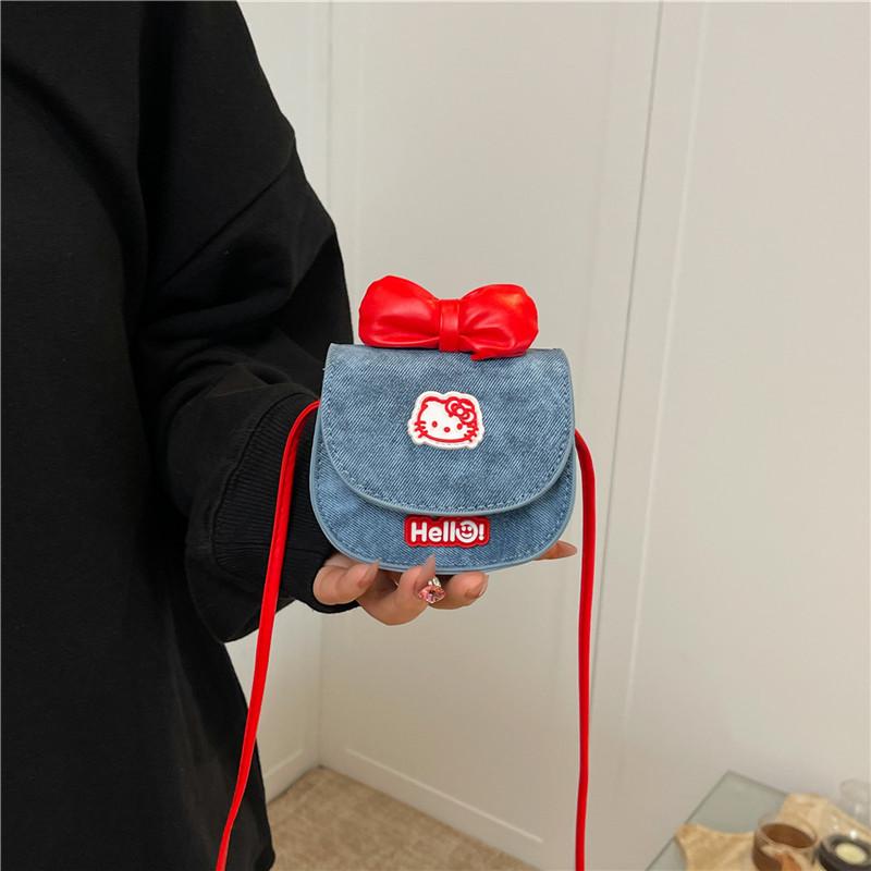 Little Princess Korean Style Mini Crossbody Bag - Fashionable Bow Coin Purse for Girls