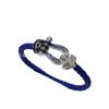 Fei Family Year of the Horse Diamond Horseshoe Buckle 8-Shaped Bracelet - Unisex, Versatile DIY Hand Rope for Couples