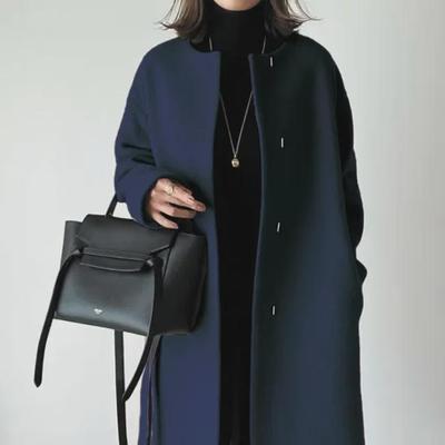 Women's 2024 Autumn/Winter Wool Coat - Japanese Style, Medium/Long Length, Available In 5 Colors