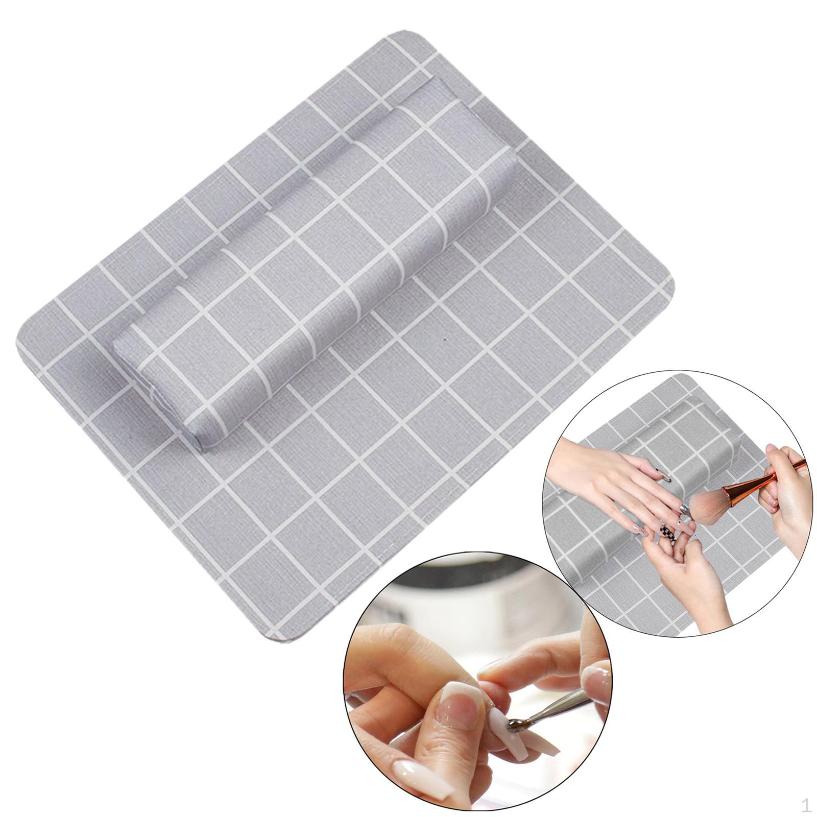 

Подушка-подставка для рук для маникюра с ковриком Водонепроницаемая для дома DIY личная синий