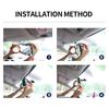 Car Rearview Inside Flat Large Field of Auxiliary Mirror X-STYLE Mirror, 360mm, Mirror, Mirror, Shatterproof, Ultra-High Reflectivity, View,