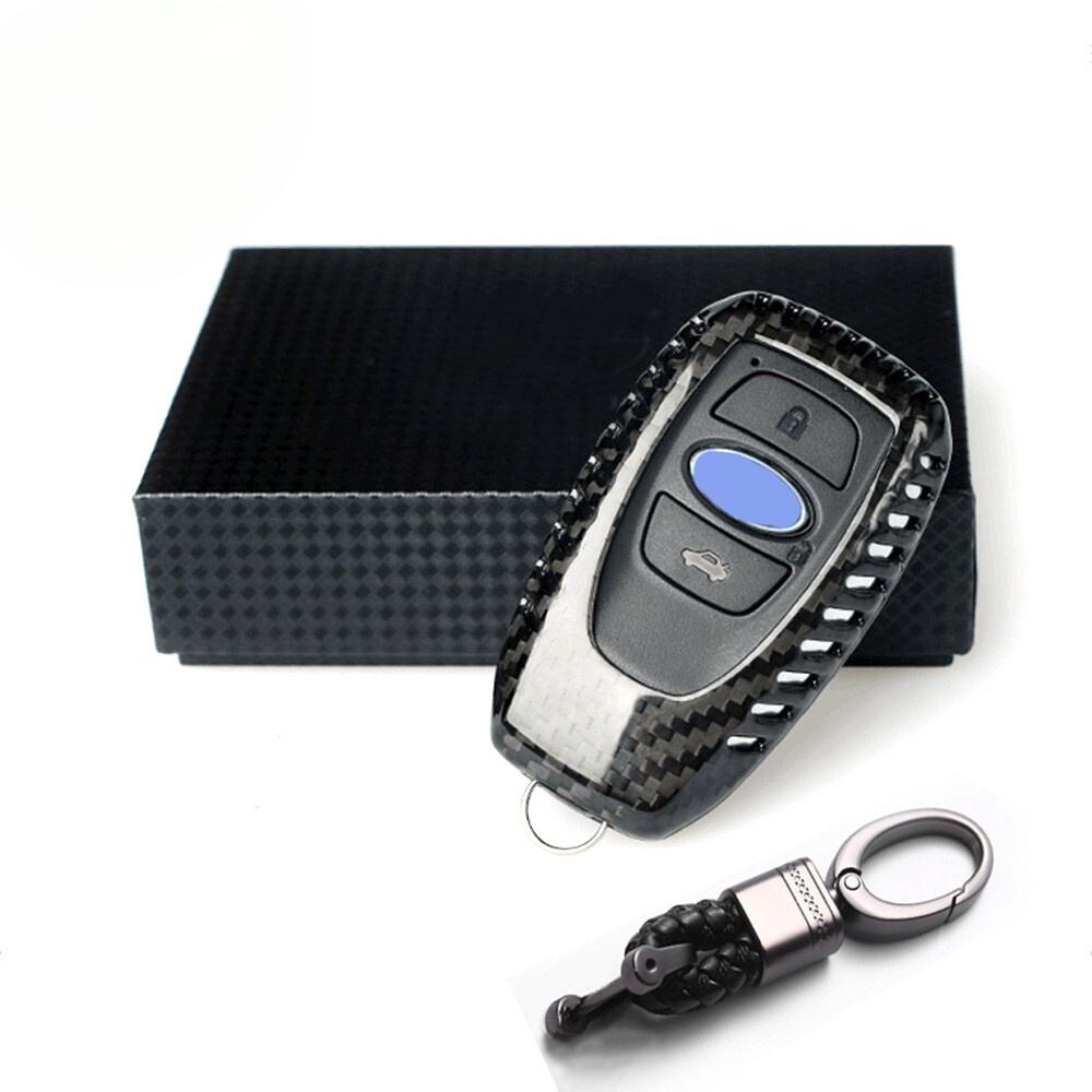 Real Carbon Fiber Key Fob Remote Cover Case for Subaru BRZ WRX Legacy Outback XV KC075B