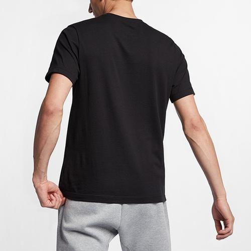 Nike 'Just Do It' Letter Print Short Sleeve T-Shirt for Men in Black