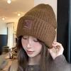 New Autumn and Winter Woolen Hats for Men and Women Outdoor Warm and Windproof Large Head Circumference Loose Knitted Hats Casual Breathable Hats