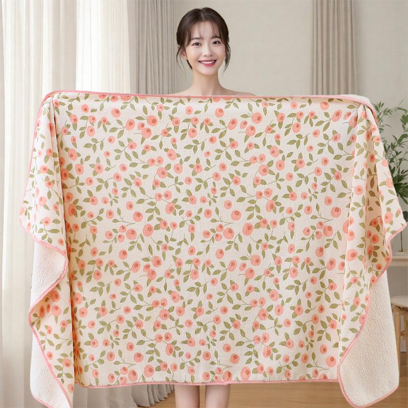 New Bath Towel Thick Coral Fleece Bath Towel Home Use Softer Than Pure Cotton Absorbent Cute Face Towel Set Does Not Shed