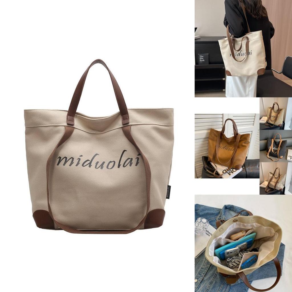 Stylish And Versatile Canvas Tote Bag For Women With Magnetic Closure And Spacious Design
