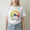 T-shirt Unisexe Unisexe Niveaux de Cortisol Club Hormone du Stress Drôle Science Vintage Coton Pur T-shirt T-shirt Vêtements Idée Cadeau