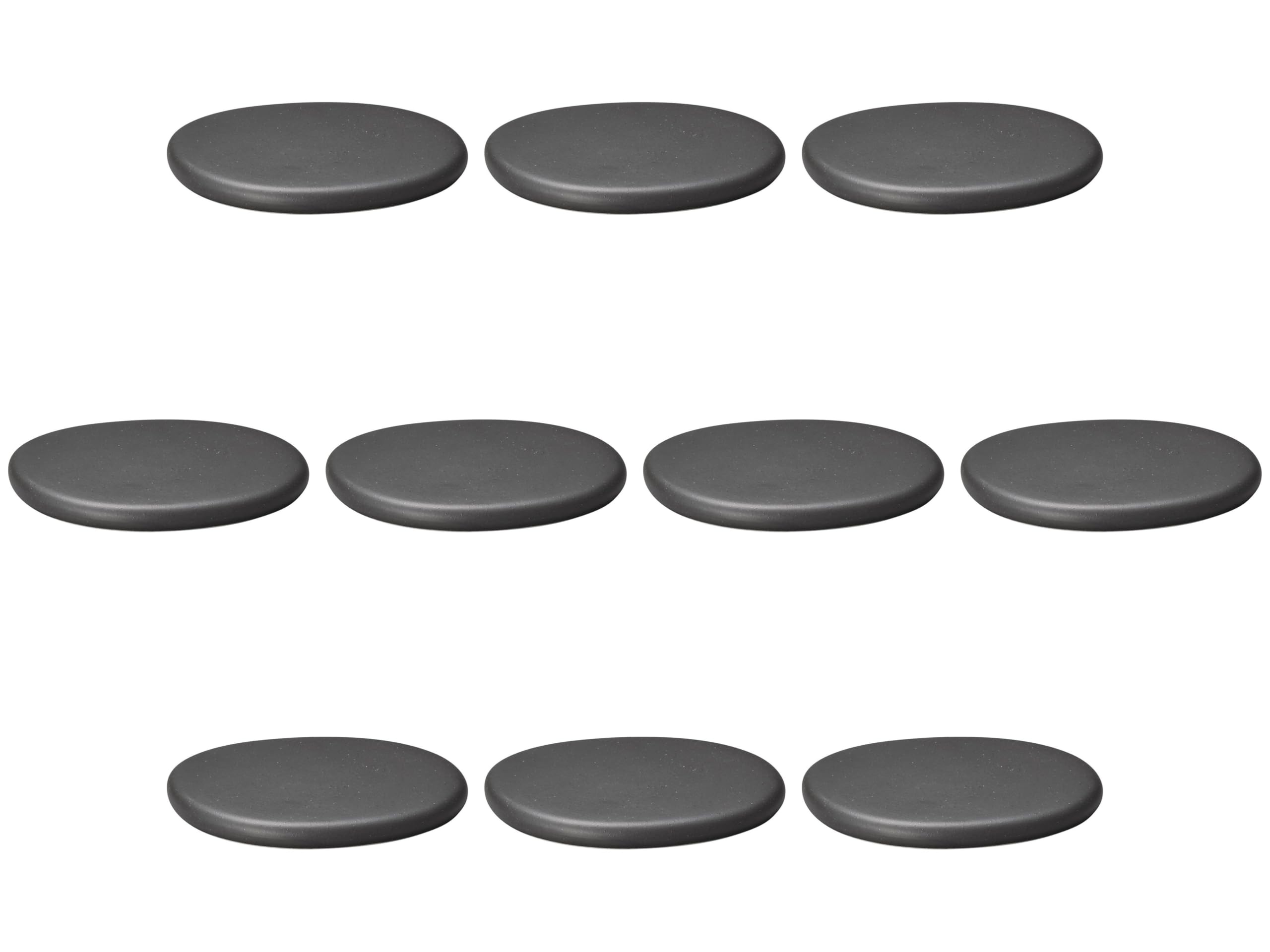 

Set of 10 Stage Black 18cm Rock Plates x x Western Setomonohonpo [18.3 16.5 1.6 cm] Tableware,