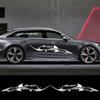 2PCS Car Both Door Side Waist Line Stickers Great Shark Graphics Vinyl Decals Automobile Styling Decoration Stickers Accessories