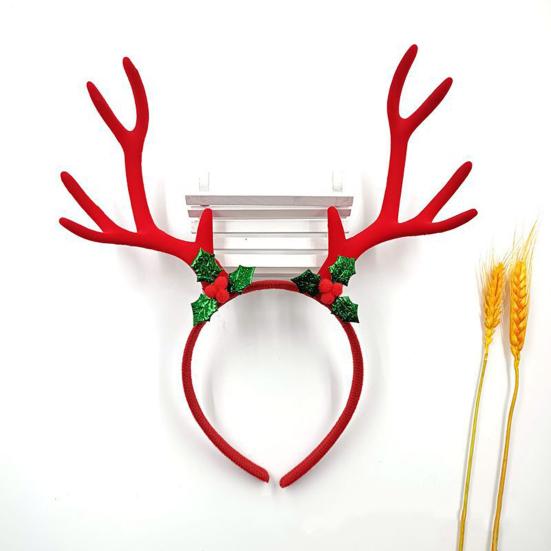 Christmas Antler Headband Festive Reindeer Horn Decor Hair Accessory Xmas Hairpin Festival Celebration Hair Hoop