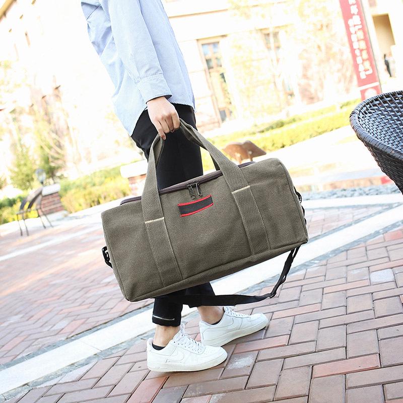 Large Capacity Canvas Tote Bag for Men & Women: Korean Style Travel & Business Luggage Bag