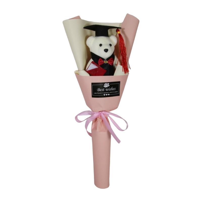 

Graduation Bear Bouquets for Graduates Students and Teachers Plush Bear Bouquets for Graduation Mother Day Valentines шампанського