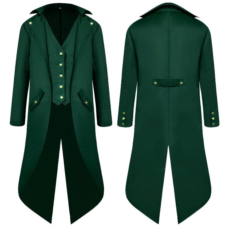 Wan Christmas Wish Men's Medieval Swallowtail Retro Suit