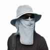 Men's Fashion Summer Outdoor Quick Drying Sun Shield Fisherman Hat Sun Shield Hat Fishing Breathable Sun Face Shield Hat