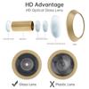 Solid Brass 2pcs 16mm Door Peephole Viewer 200 Degree Wide Angle HD Optical Glass Lens Heavy Duty Universal for 40 To 60mm Thickness Home Office Hotel