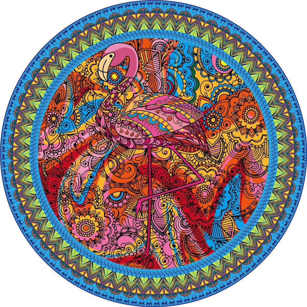 TOBEFU 1000 szt./zestaw Kolorowe Tęczowe Ziemia Księżyc Okrągłe Geometryczne Po Układanka Dorosły Dzieci DIY Edukacyjna Zabawka Puzzle Papierowe