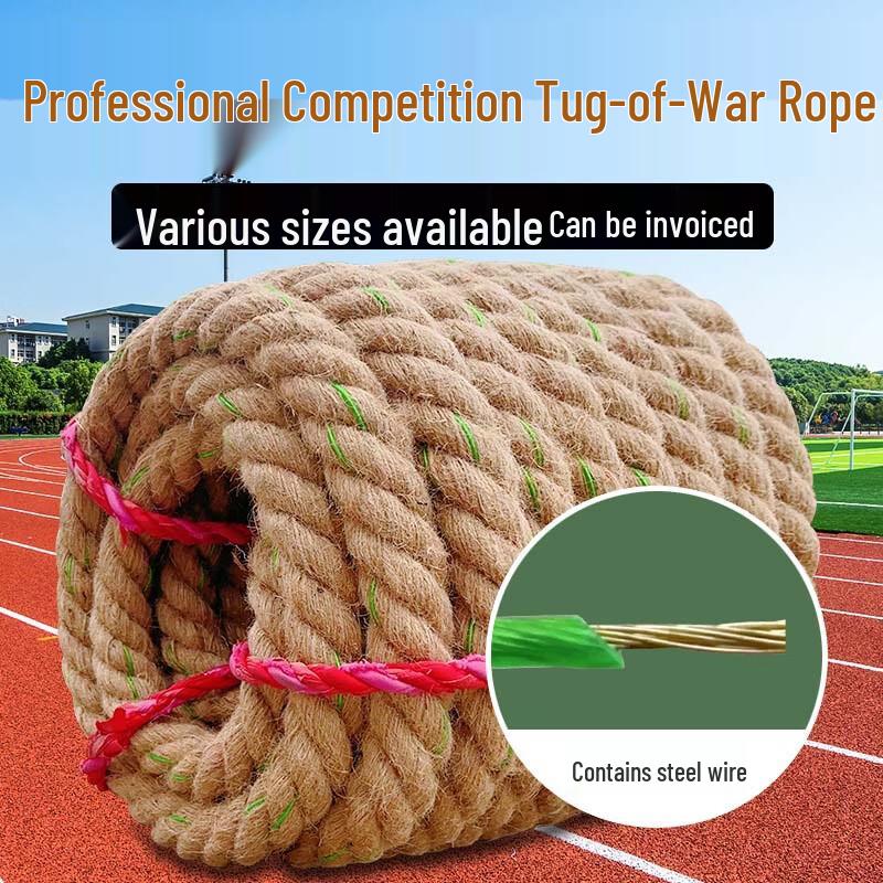 Heavy-Duty Hemp Tug-of-War & Climbing Rope