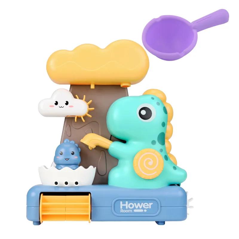Giochi da Bagno a Ruota Idraulica Spruzzano Acqua Dinosauro Nave a Vapore Animale per Bambini Piccoli Gioco per la Doccia Irrigatore da Bagno Giochi da Bagno