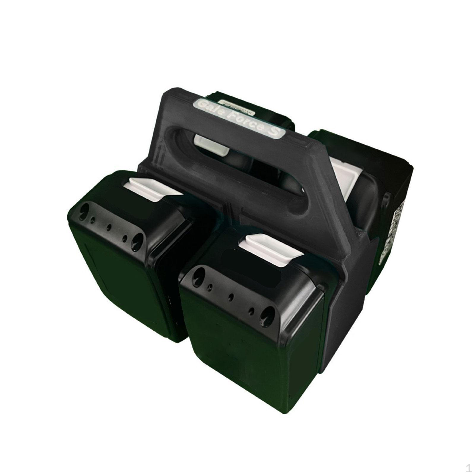 

Стойка для хранения аккумуляторов Черная Портативная Удобная Просторная Ручная Совместимые Аксессуары для рабочего пространства