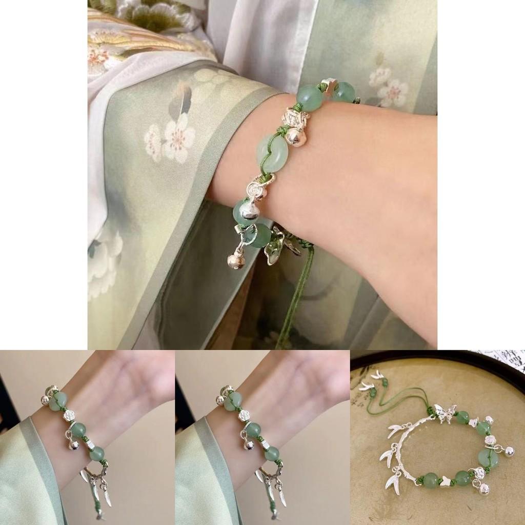 Geometric Chic Alloy Womens Bracelet With Bamboo And Butterfly Design 2024