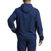 Adidas Striped Logo Print Zip Hoodie Jacket Men Outerwear Navy-Blue HZ9067