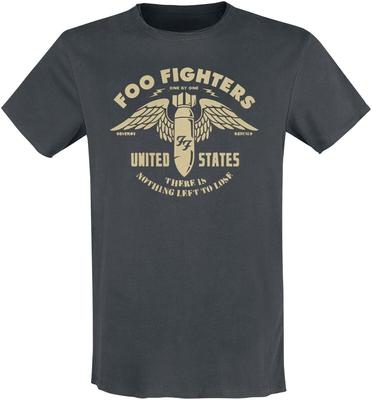 Crew Neck T - Shirt with Foo Fighters Retro Ammo Wing Creative - Inspired Graphic Featuring Rock Art for Fans