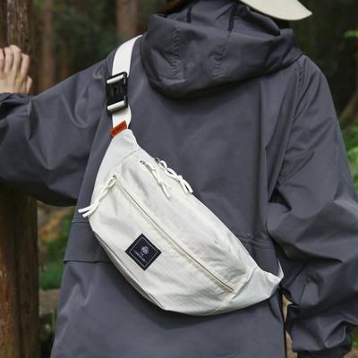 Waterproof Nylon Sling Bag for Unisex Multiple Pockets Outdoor Travel Waist Pack