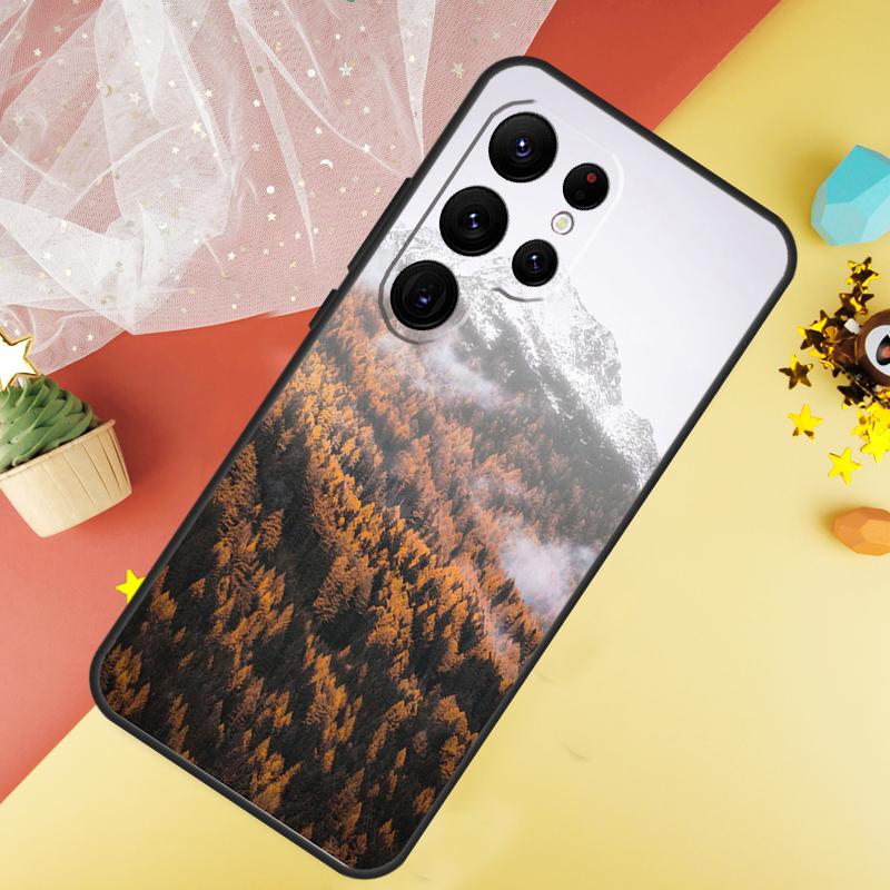 Mountain Forest Phone Case For Samsung Galaxy S26 S25 Ultra S23 S21 S20 S22 S24 FE S10 Plus Cover Coque