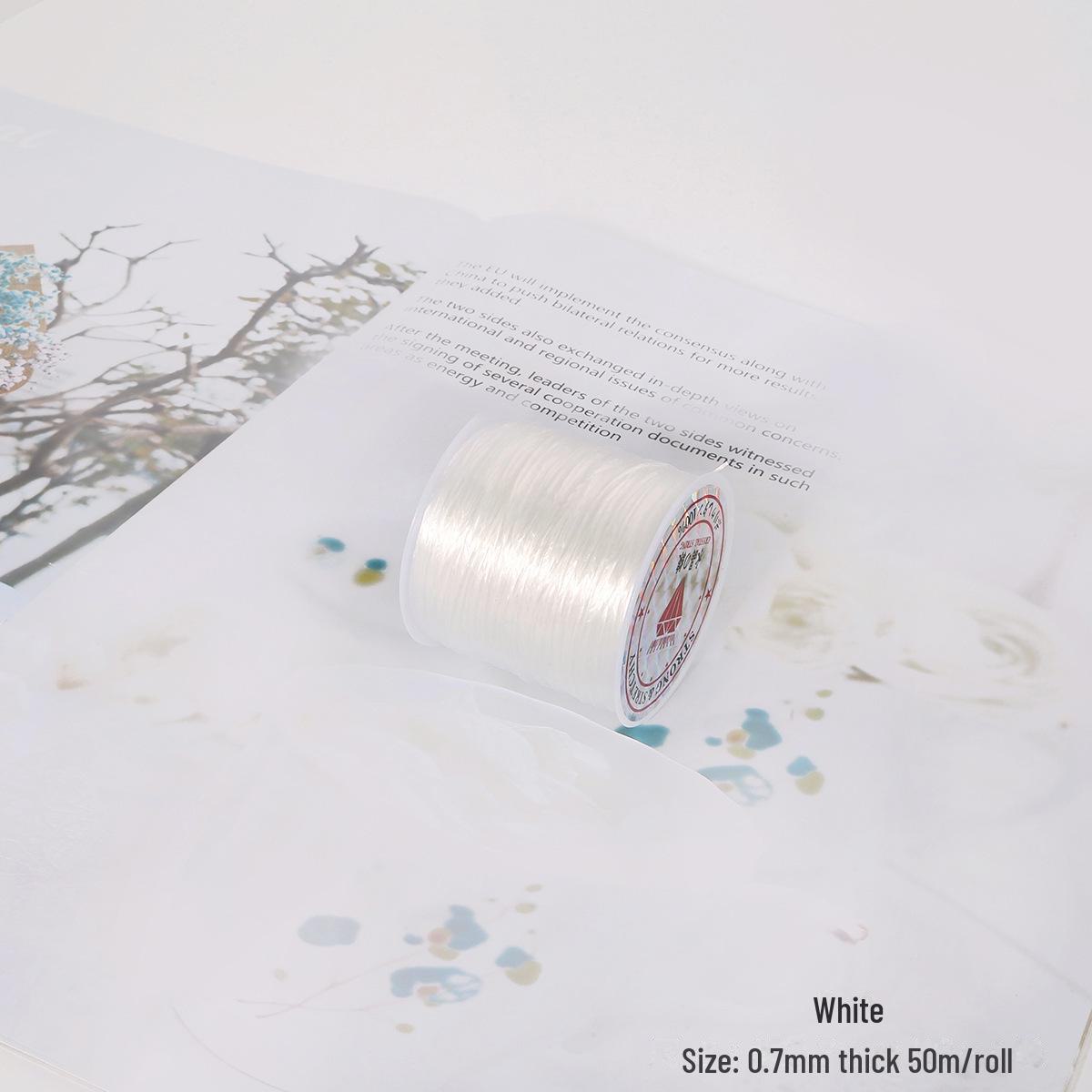 

Цветная эластичная леска своими руками для изготовления бисерных украшений - кольца, ожерелья, браслета. Плетеная леска для аксессуаров.