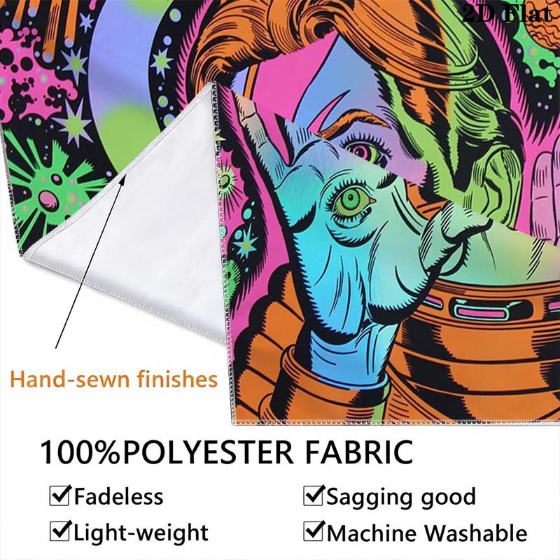 David Bowie: Starman Cosmic Pattern Home Decor Tapestry, Wall Hanging, Decorative RV Wall Cloth.ZGT0914031
