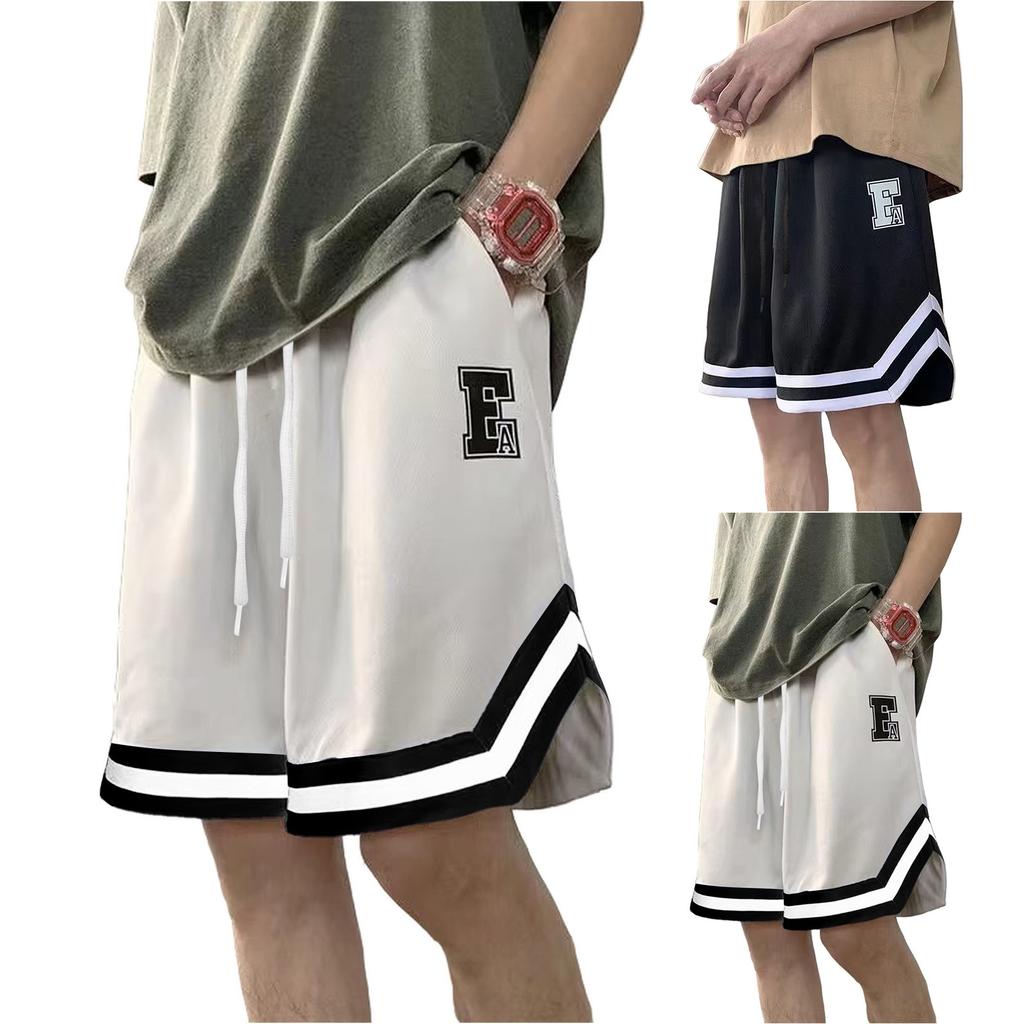 Men's Summer Casual Print Loose Sports Trend Breathable Beach Shorts