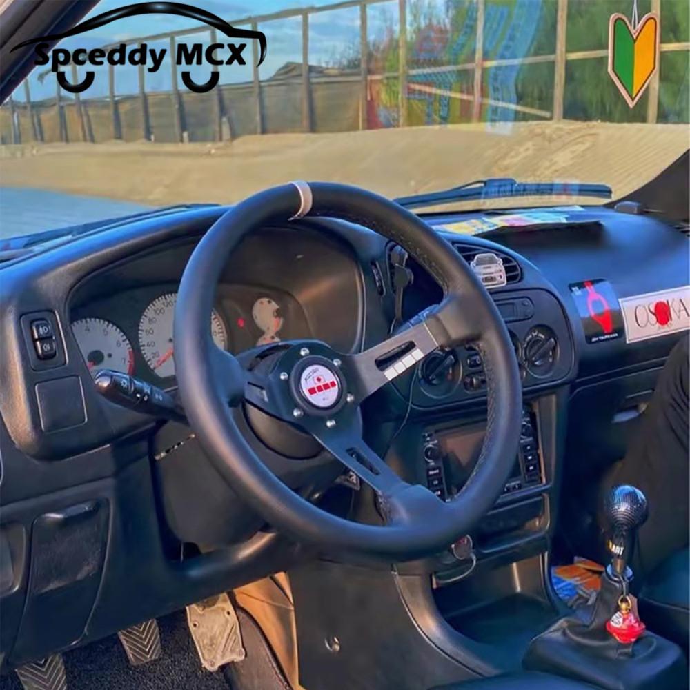 Spceddy MCX Japan Racing Steering wheel Sport 13 Inch 330mm Car Sports Steering Wheel Leather MM20S0312135