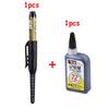 NEW Long Head Nib Deep Hole Markers Pen 20mm/45mm Waterproof White Tile Carpenter Pen for Woodworking Black/Blue/Red Ink
