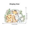 Cartoon Cute Smiling Face Lion Giraffe Elephant Leaf Rainbow Wall Sticker for Kids Room Bedroom Home Decoration Wall Decor