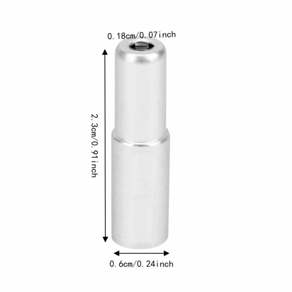 20PCS Aluminum Alloy Bicycle Cable End Caps Brake Cable Housing Ends For Bicycle Brake серебряный