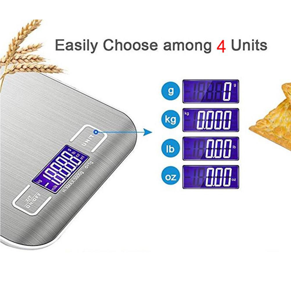 High 5kg 1g Electronic Kitchen Scales LCD Digital Food Scale Weight Scale Measuring Tools