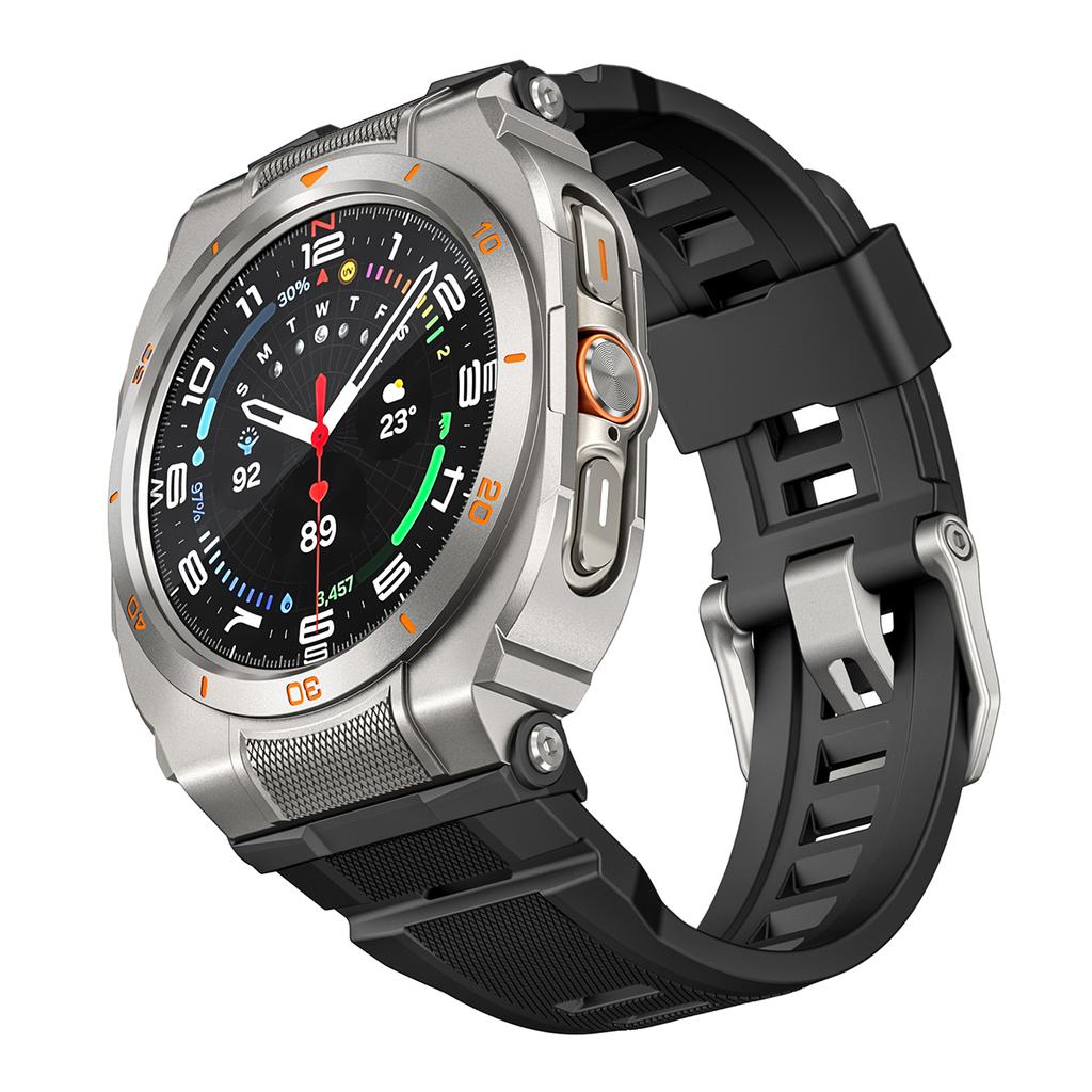 Sport Silicone Strap+Metal Case for Samsung Galaxy Watch Ultra 2025 47mm Bracelet Correa for Galaxy Watch 7 Ultra 2 Accessories