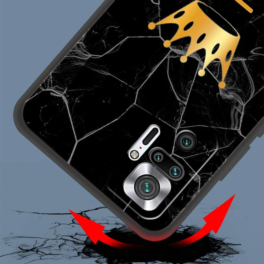 Crown Letter A Phone Case For Xiaomi Redmi Note 14 13 5G 10 11 12 Pro Plus 4G 14C 13C 12C 10C Black Cover