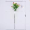 5pcs Artificial Plastic Plants Christmas Decoration Artificial Plant Ferns Simulation Plant Plastic Flower Fern Home Accessories
