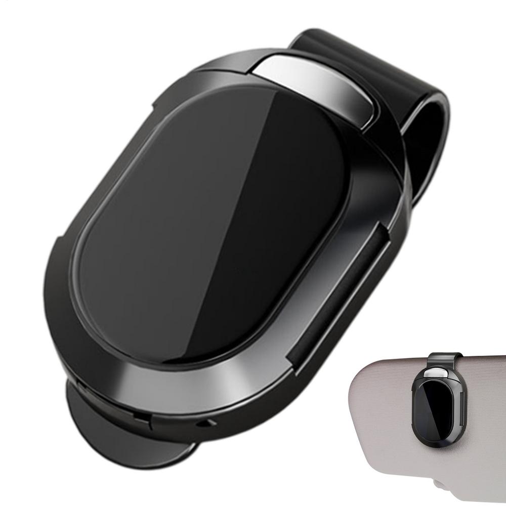 

Car Glasses Holder Car Sunglass Holder Clip For Visor Vehicle Interior Eyewear Organizer Safe Driving Storage Clamp For Men чорний