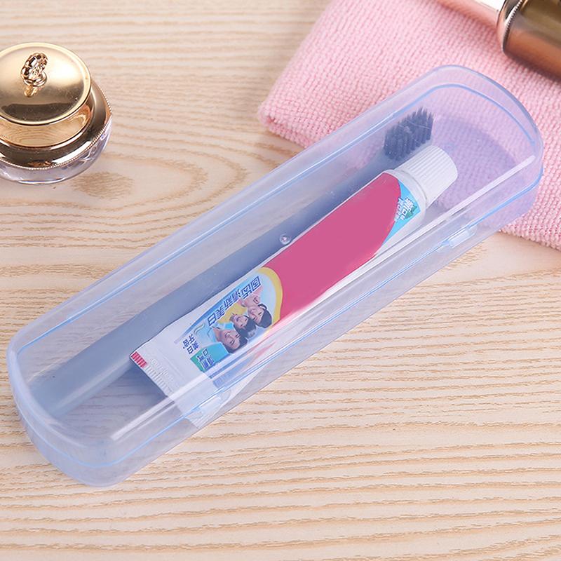

Travel Portable Toothbrush Box Candy Color Bathroom Toothpaste Holder Storage Case Box Organizer Travel Toiletries Storage Boxes