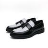 Spring large size formal business leather shoes Brock men's shoes overalls tassel one pedal loafers 46