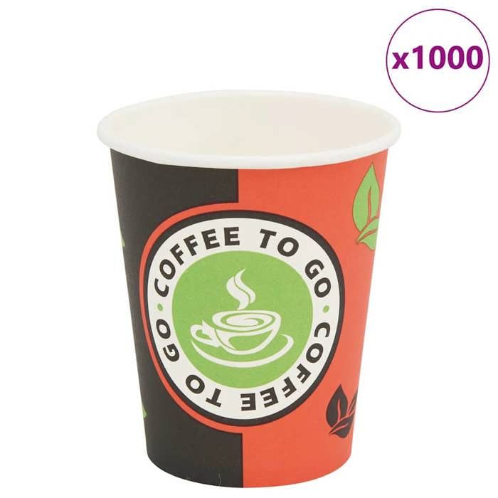 VidaXL Disposable Coffee Cup 1000 Pcs Paper 240 Ml (8oz)