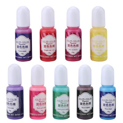 9 kolorów 10g żywica epoksydowa UV barwnik barwnik barwnik pigment DIY rękodzieło artystyczne (#B)