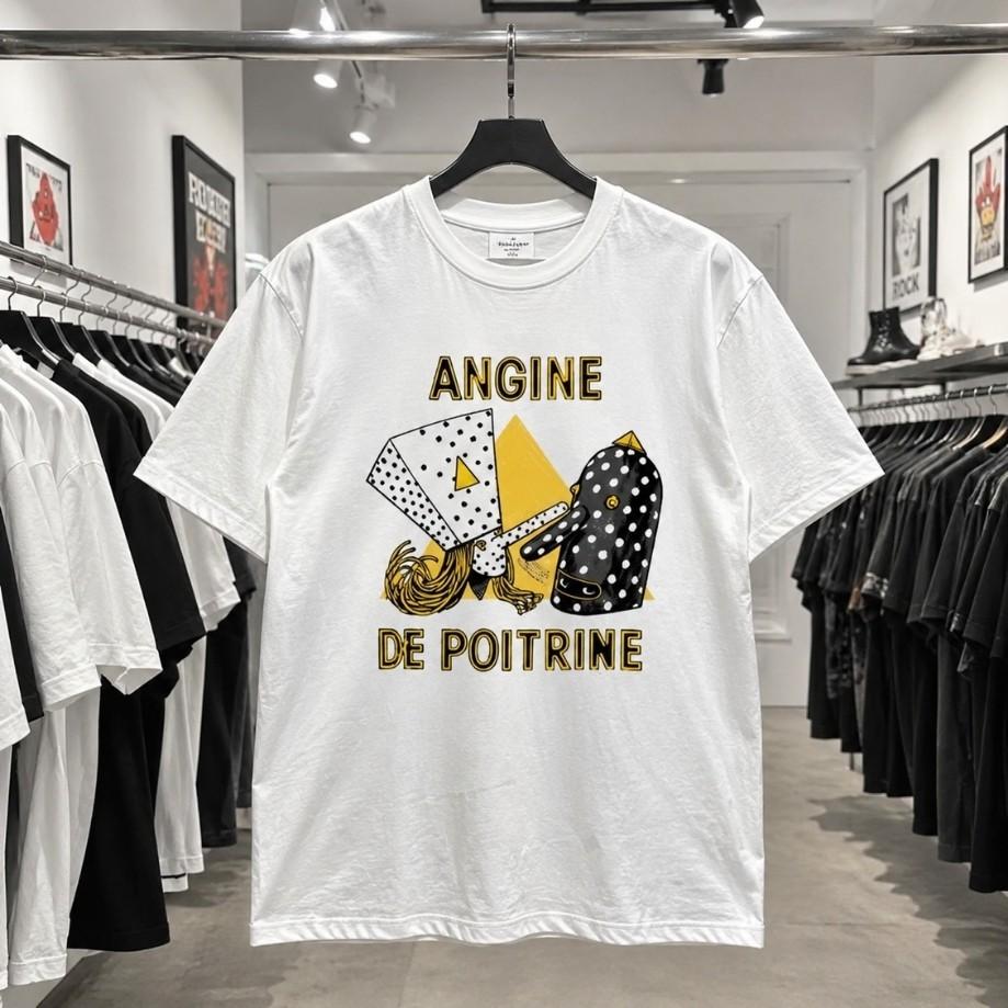 Collection Angine De Poitrine Surreal Art Graphic Tee White Unisex T-Shirt S