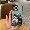 Anya F-Forger Spy x Family   Phone Case For iPhone17,16,15,14,13,12,11 Plus,Pro Max Colored Silver Plated Inside Cover