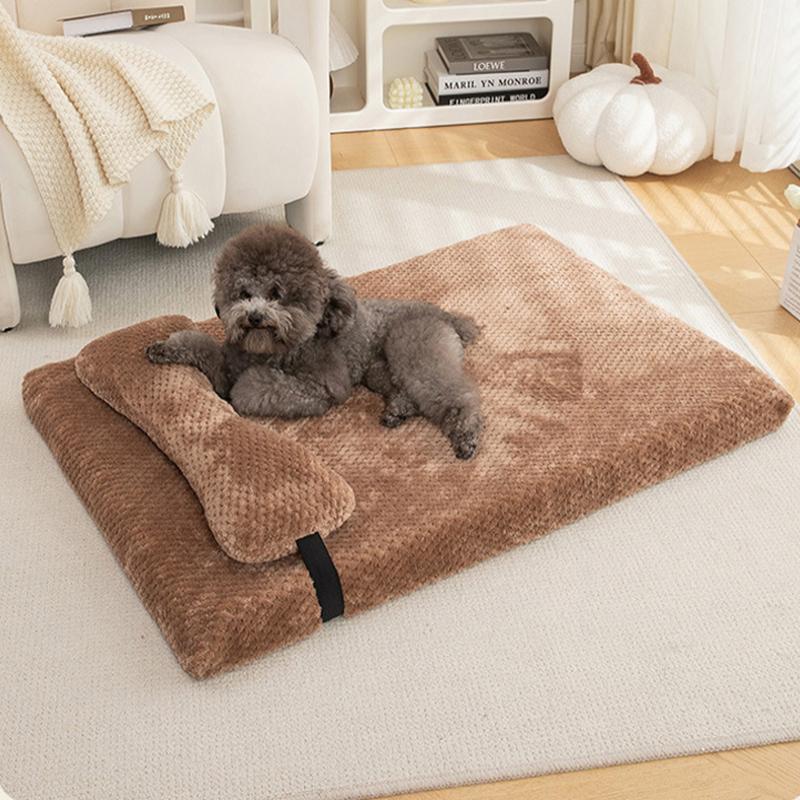Letto invernale caldo per cani, tappetino super morbido per cani di piccola e media taglia, tappetino per dormire rimovibile per animali domestici, accessori per cani