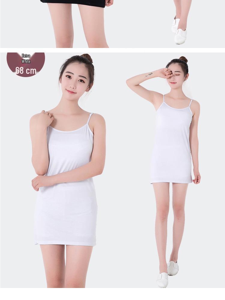 Women's Modal Anti-Transparent Slip Dress - Thin Base Body Shaping Camisole Lining