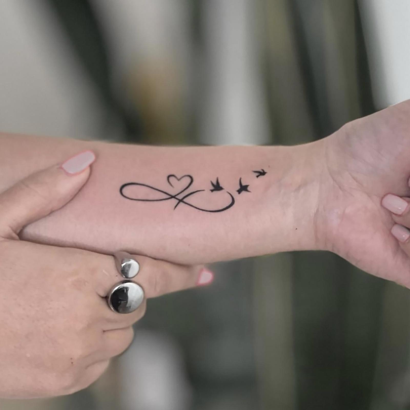 Glow Makeup Unisex Herbal Mobius Ring Tattoo Sticker Semi-Permanent Tattoo Sticker Waterproof And Long-Lasting Non-Reflective