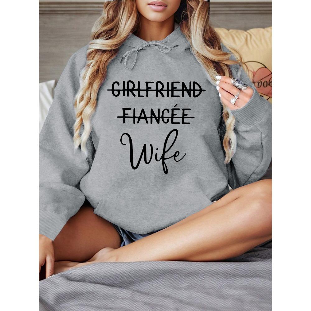 

Толстовка с капюшоном на кулиске с принтом букв, длинная худи, пуловер с длинным рукавом, женские топы, модная толстовка 3XL